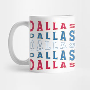 TEXT ART USA DALLAS Mug